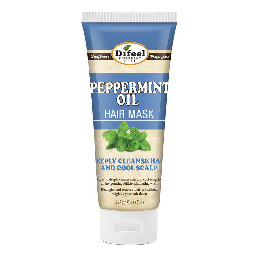 Difeel Peppermint Oil Hair Mask for Hair and Cool Scalp, 8 Oz